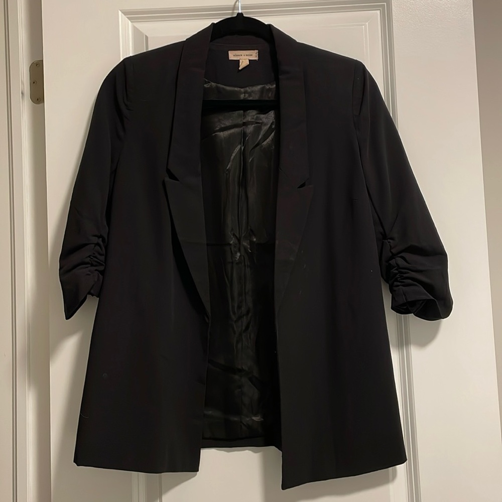 SILENCE + NOISE Black Boyfriend Blazer